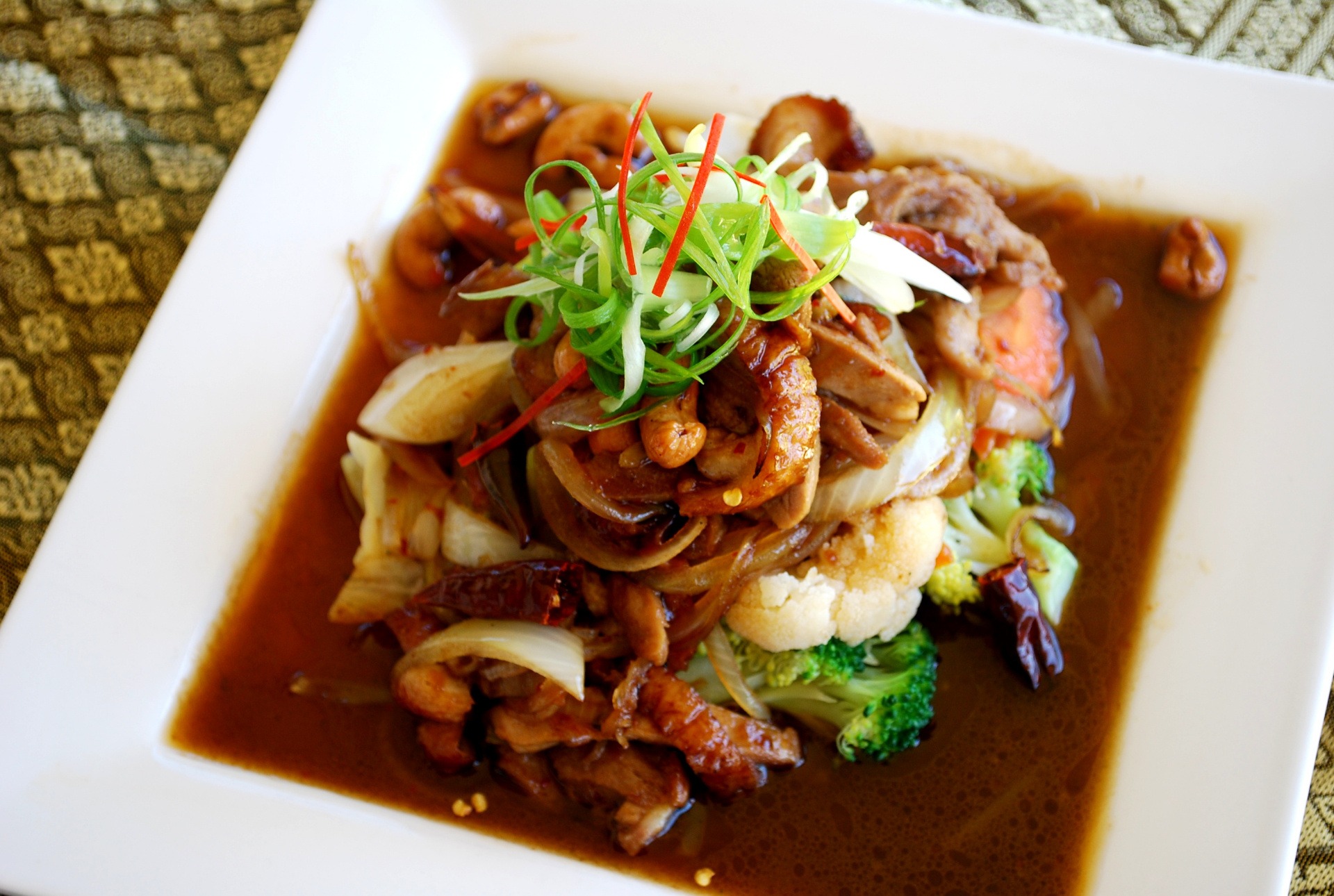 Chilli Jam Duck at Chang Siam Thai Restaurant, Kerikeri